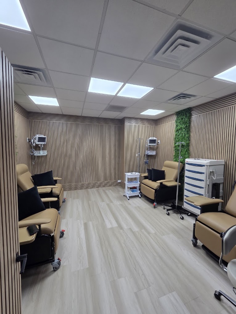 The infusion room at Alpha Vital Elite IV